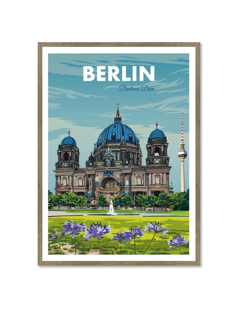 Berlin Berliner Dom – Poster affiche – image encadrée