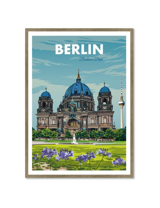 Berlin Berliner Dom – Poster affiche – image encadrée