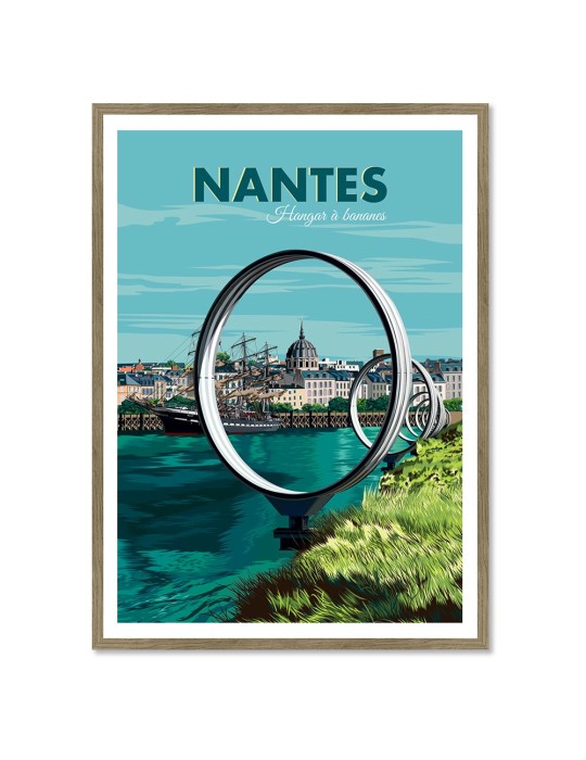 Nantes Hangar à Bananes – Poster affiche – image encadrée