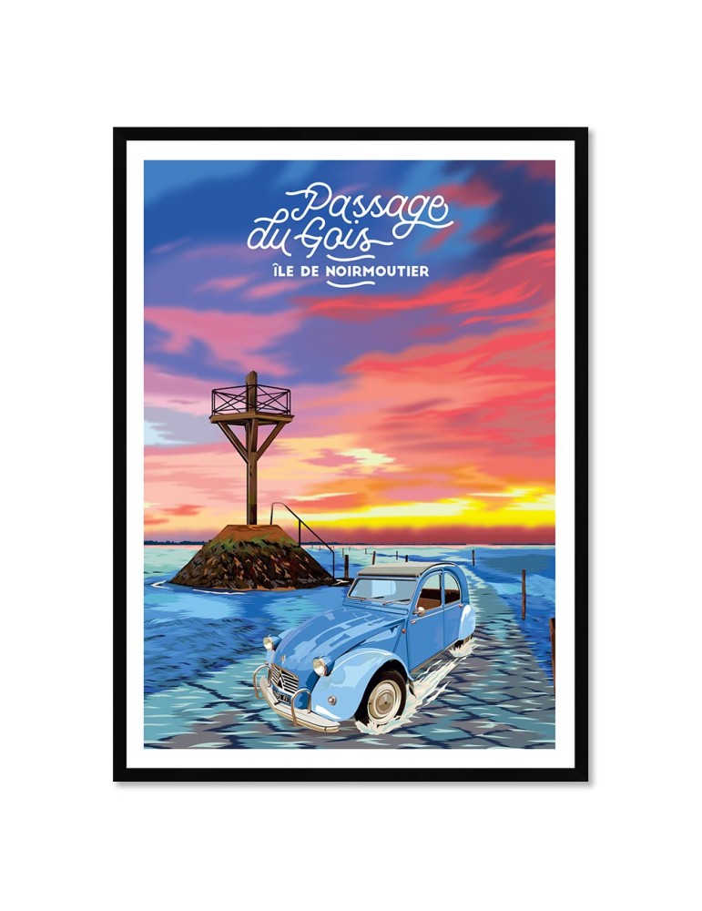 Passage du Gois – Poster affiche – image encadrée