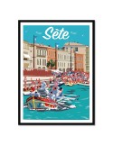 Sète – Poster affiche – image encadrée