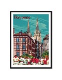 Bayonne Baionako festak – Poster affiche – image encadrée