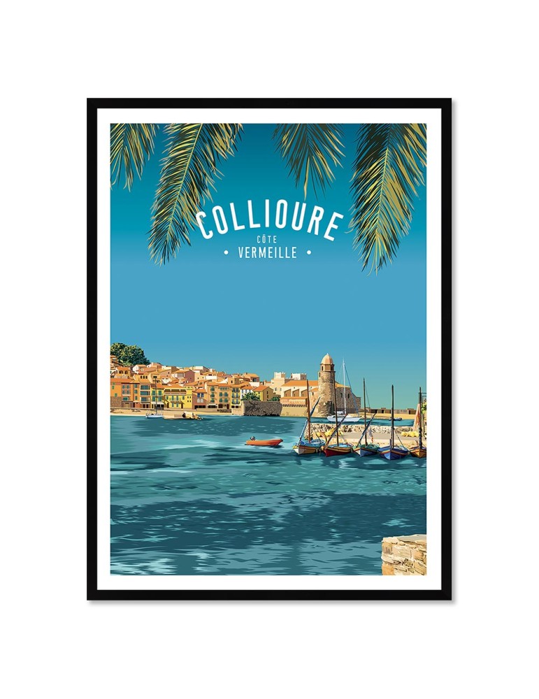 Collioure – Poster affiche – image encadrée