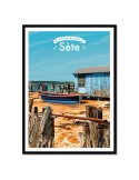 Sète - L'île Singulière– Poster affiche – image encadrée