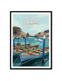 Sète - Canaux – Poster affiche – image encadrée