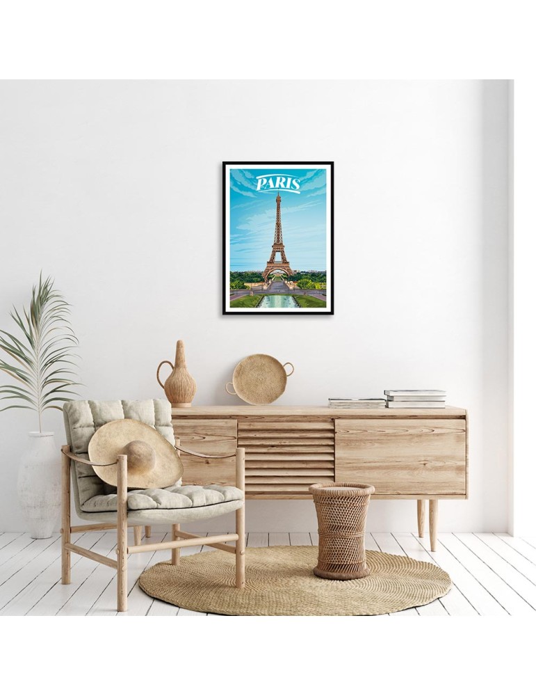 Paris – Poster affiche – image encadrée
