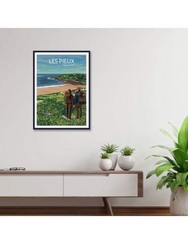 Les Pieux Randonneurs – Poster affiche – image encadrée 2