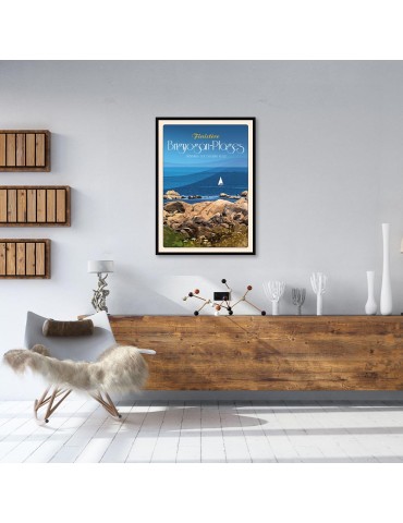 Brignogan-Plages Promenade des Chardons Bleus – Poster affiche – image encadrée 2
