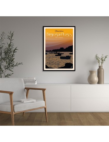 Brignogan-Plages Port de Pontusval – Poster affiche – image encadrée 2