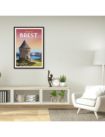 Brest La Tour Tanguy – Poster affiche – image encadrée 2