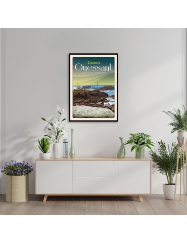 Ouessant Pointe du Pern - Poster affiche – image encadrée 2