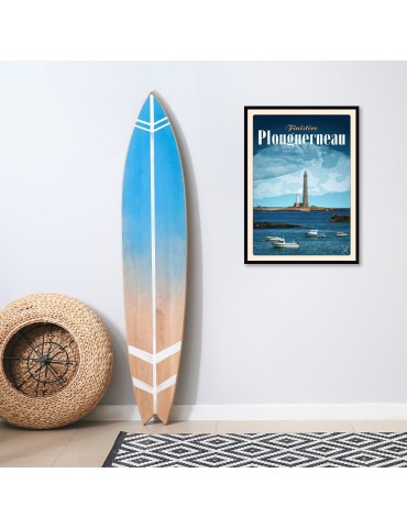 Plouguerneau - Phare de l'Île Vierge "Bateau" - Poster affiche – image encadrée 2