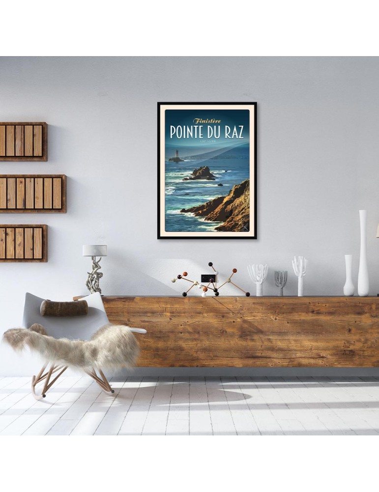 Pointe du Raz - Cap Sizun - Poster affiche – image encadrée