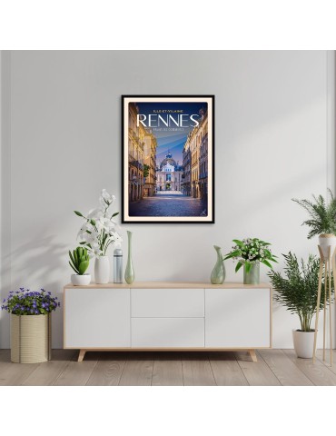 Rennes - Palais du Commerce - Poster affiche – image encadrée 2