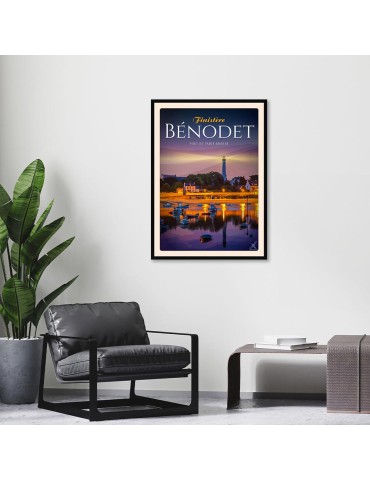 Bénodet - Port de Sainte Marine - Poster affiche – image encadrée 2
