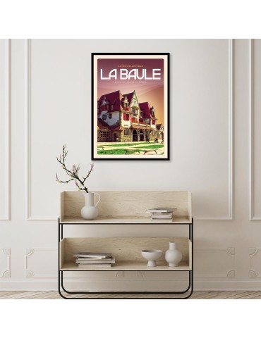 La Baule - Gare de La baule-Escoublac - Poster affiche – image encadrée 2