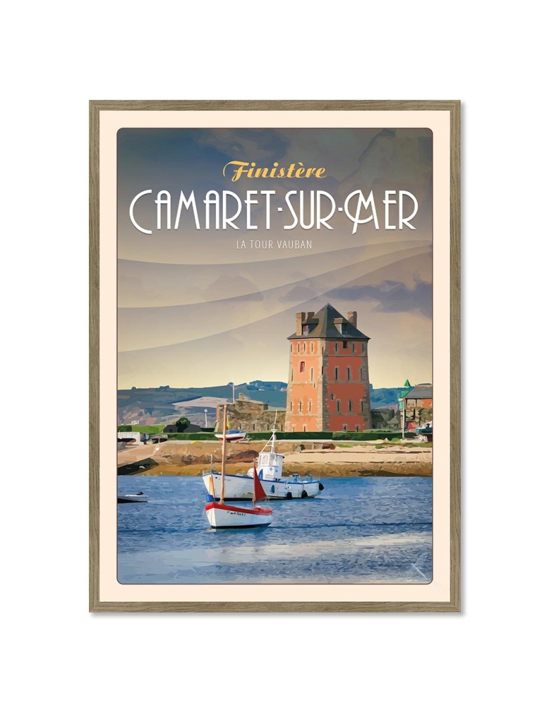 Camaret-Sur-Mer - Tour Vauban - Poster affiche – image encadrée