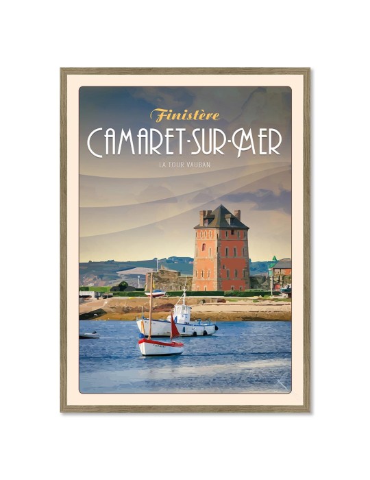 Camaret-Sur-Mer - Tour Vauban - Poster affiche – image encadrée