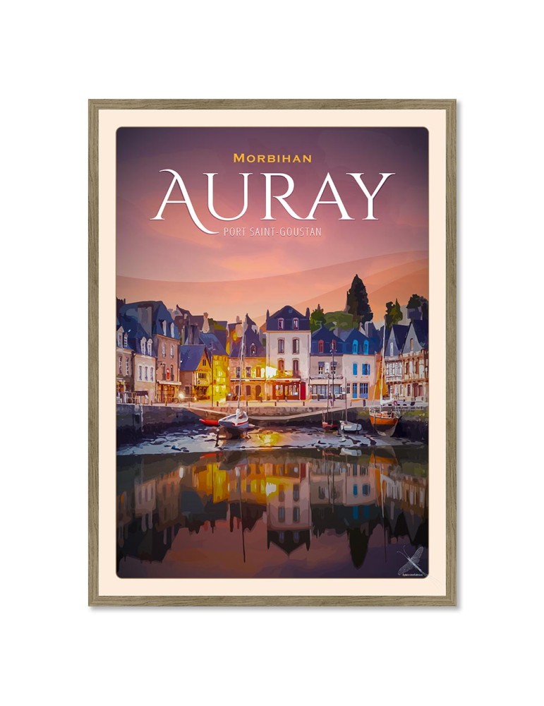Port Saint-Goustan - Poster affiche – image encadrée