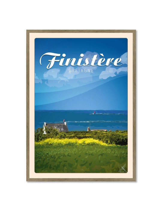 Finistère - Lochrist - Poster affiche – image encadrée