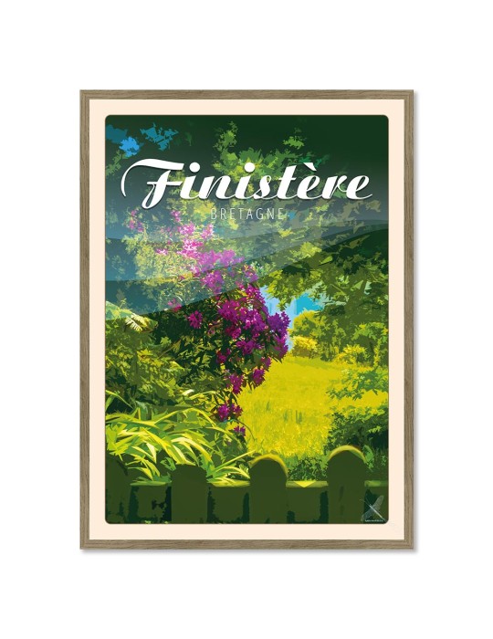 Finistère - Landéda - Poster affiche – image encadrée