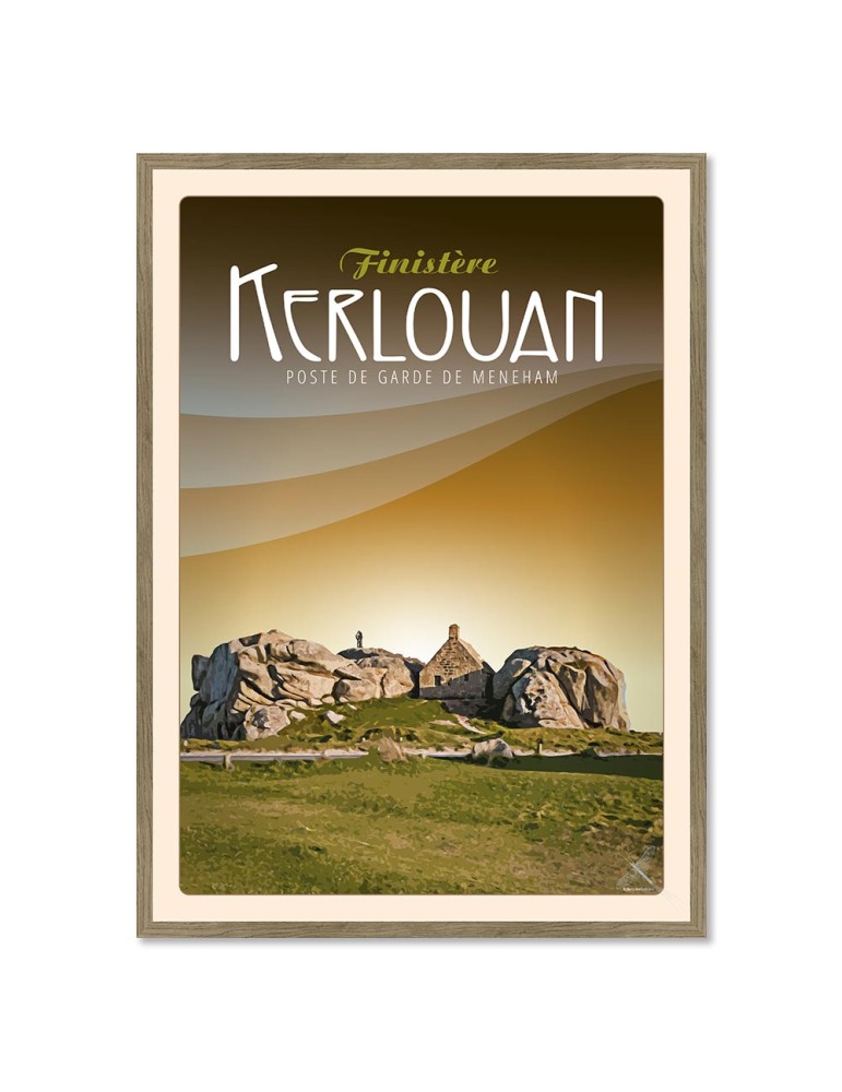 Kerlouan Poste de garde de Ménéham - Poster affiche – image encadrée