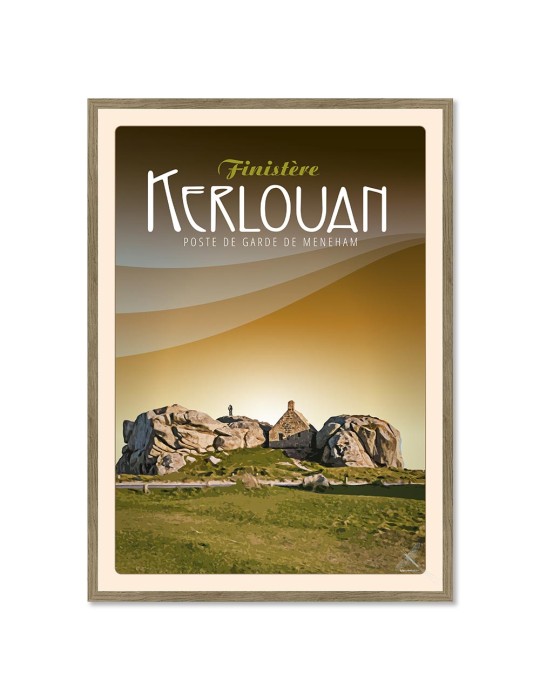 Kerlouan Poste de garde de Ménéham - Poster affiche – image encadrée