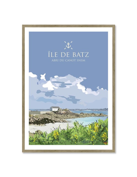 Ile de Batz – Poster affiche – image encadrée