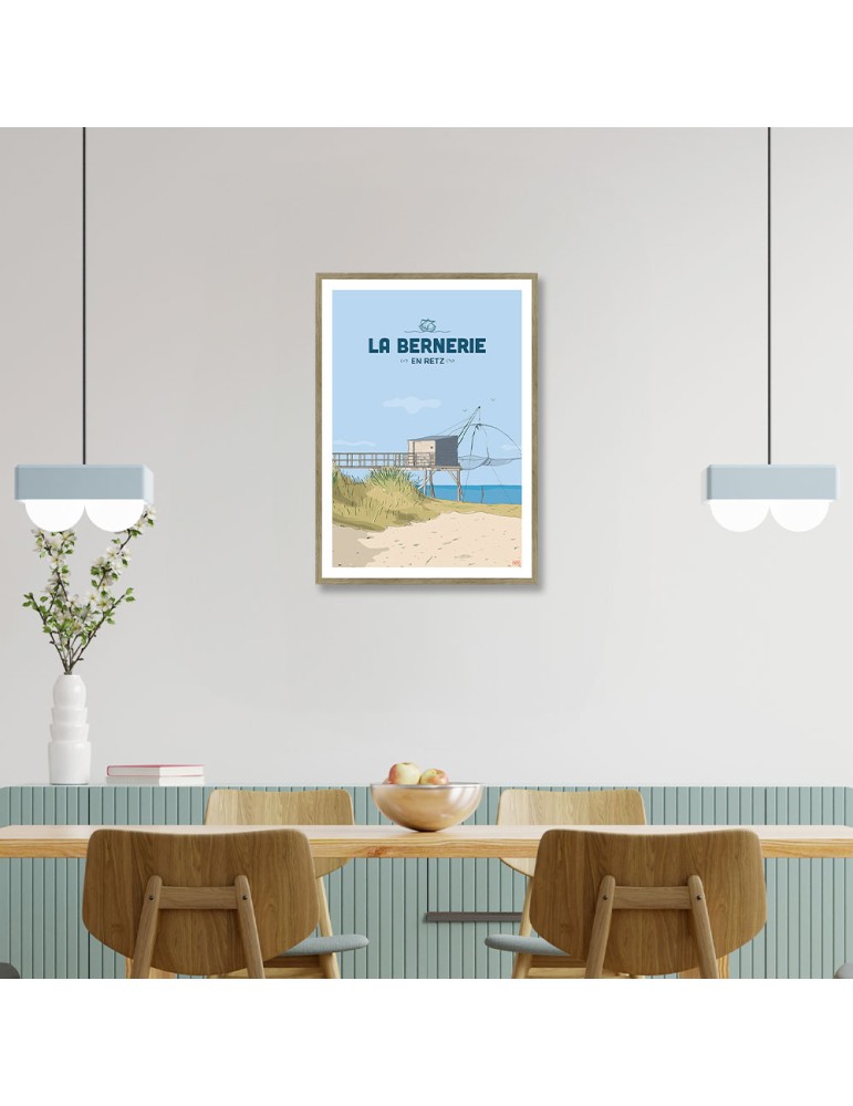 Bernerie-en-Retz – Poster affiche – image encadrée