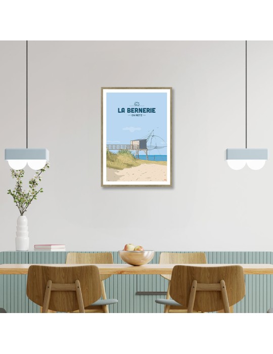 Bernerie-en-Retz – Poster affiche – image encadrée