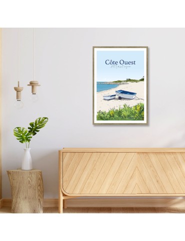 Côte Ouest - Atlantique – Poster affiche – image encadrée 2