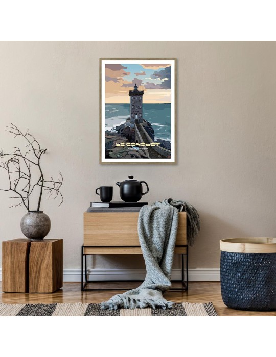 Le Conquet-Kermorvan – Poster affiche – image encadrée