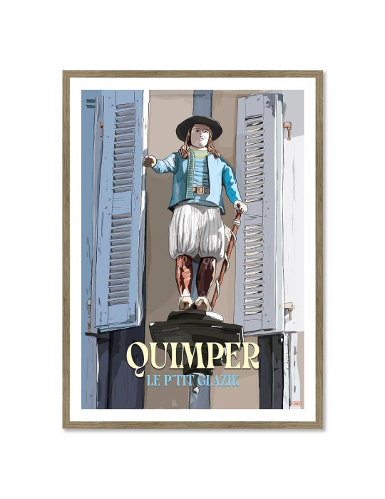Glazik - Quimper – Poster affiche – image encadrée