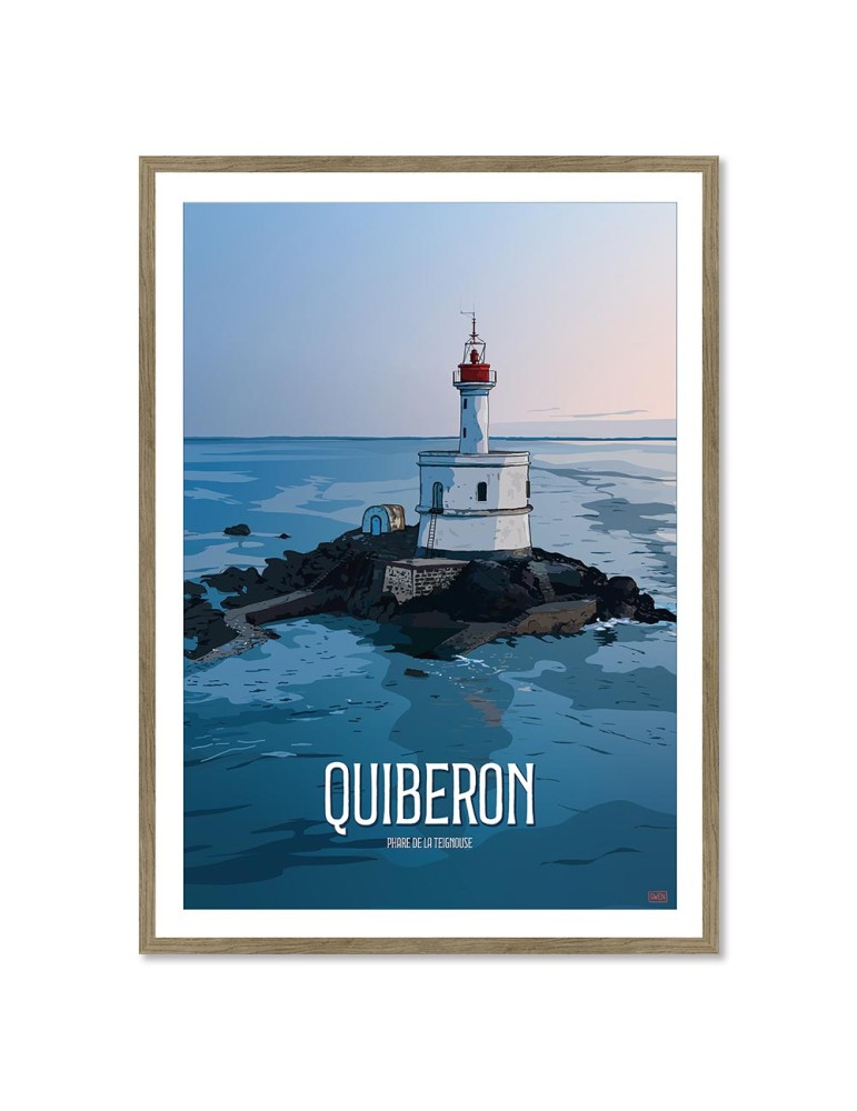 Quiberon - La Teignouse – Poster affiche – image encadrée