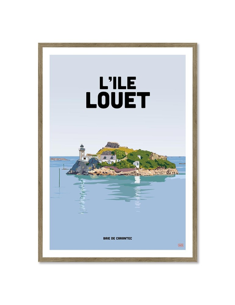 Ile Louët - Carantec – Poster affiche – image encadrée