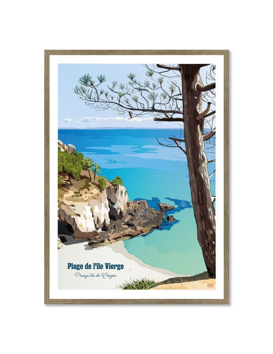 Ile Vierge - Crozon – Poster affiche – image encadrée