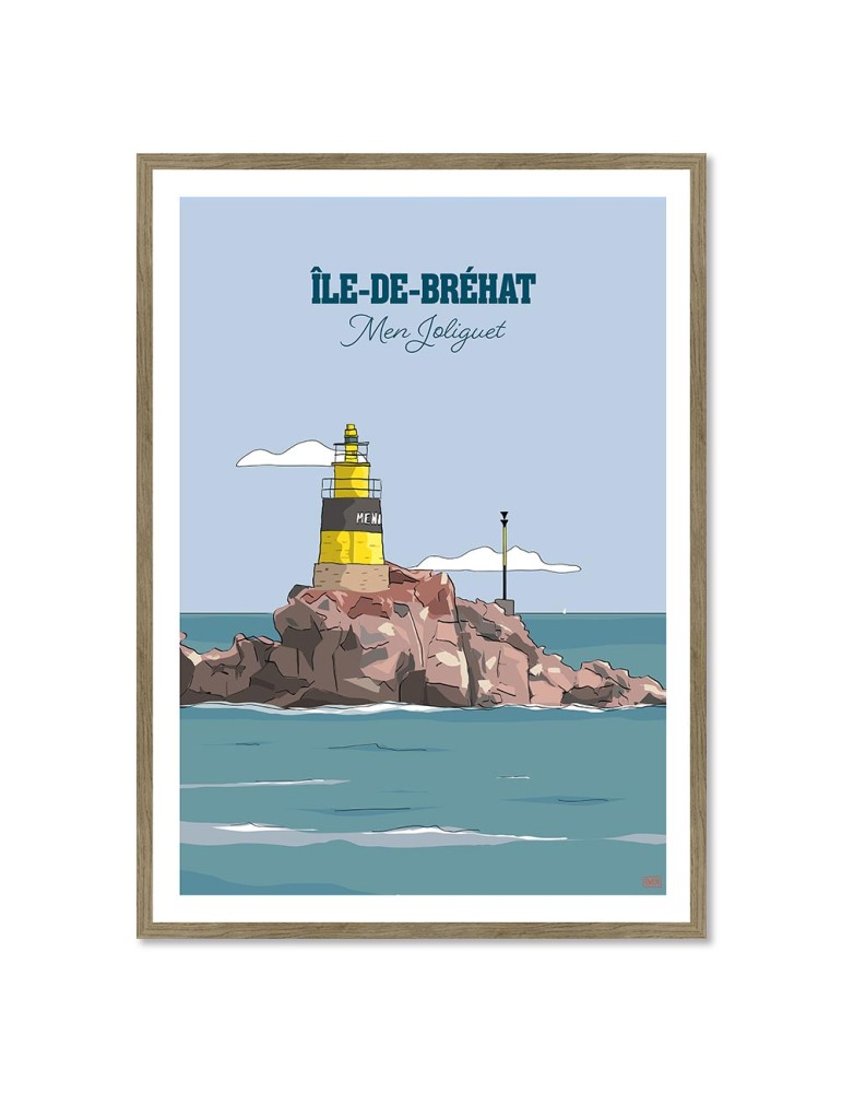 Bréhat - Men Joliguet – Poster affiche – image encadrée