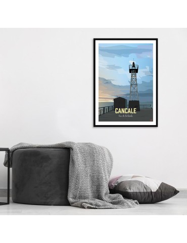Cancale - Feu de la houle – Poster affiche – image encadrée 2