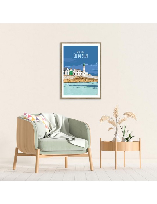 Ile de Sein - Men Brial – Poster affiche – image encadrée