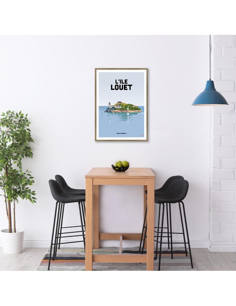 Ile Louët - Carantec – Poster affiche – image encadrée