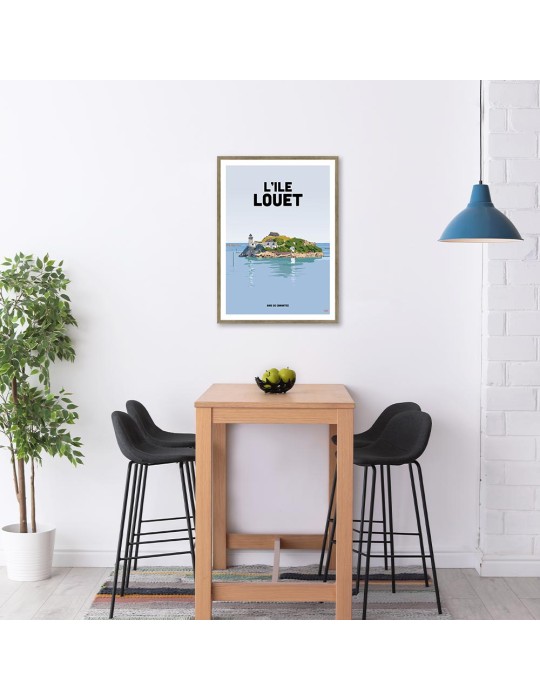 Ile Louët - Carantec – Poster affiche – image encadrée