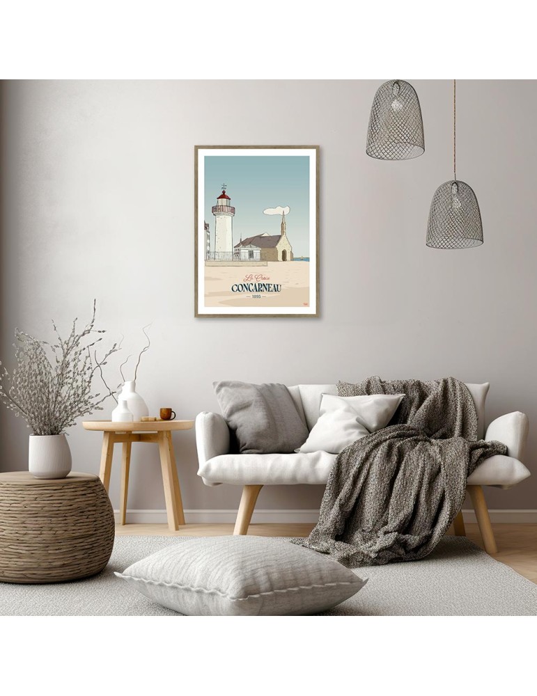 La Croix - Concarneau – Poster affiche – image encadrée