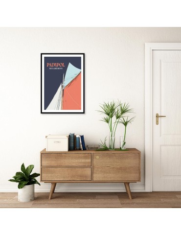 Paimpol - Vieux gréments – Poster affiche – image encadrée 2