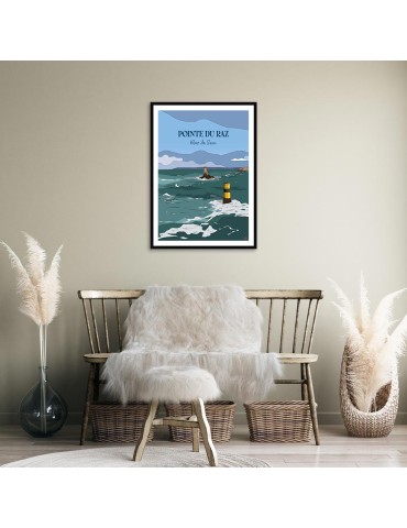 Pointe du Raz - Raz de Sein – Poster affiche – image encadrée 2