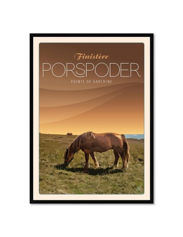Porspoder Pointe de Garcine - Poster affiche – image encadrée