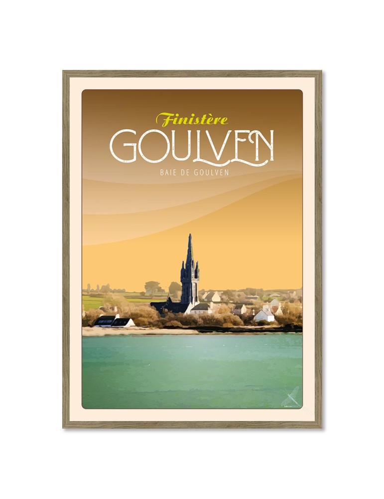 La Baie de Goulven - Poster affiche – image encadrée
