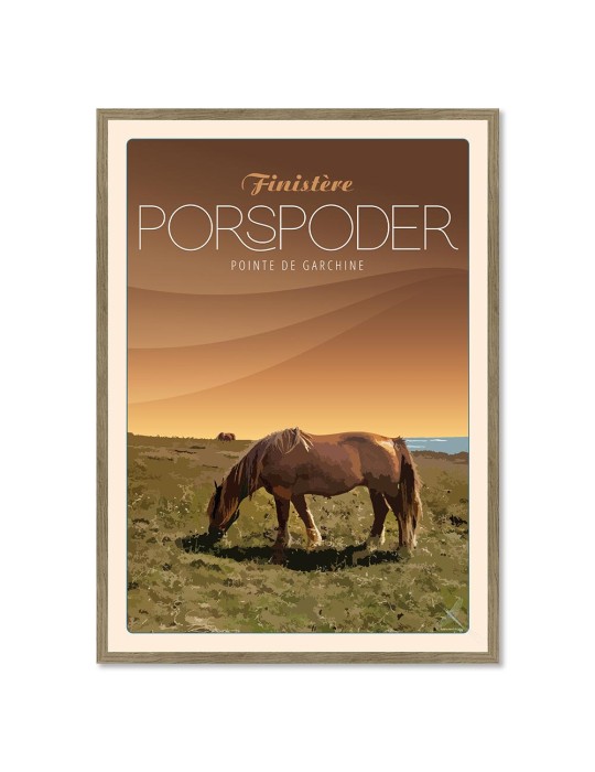Porspoder Pointe de Garcine - Poster affiche – image encadrée