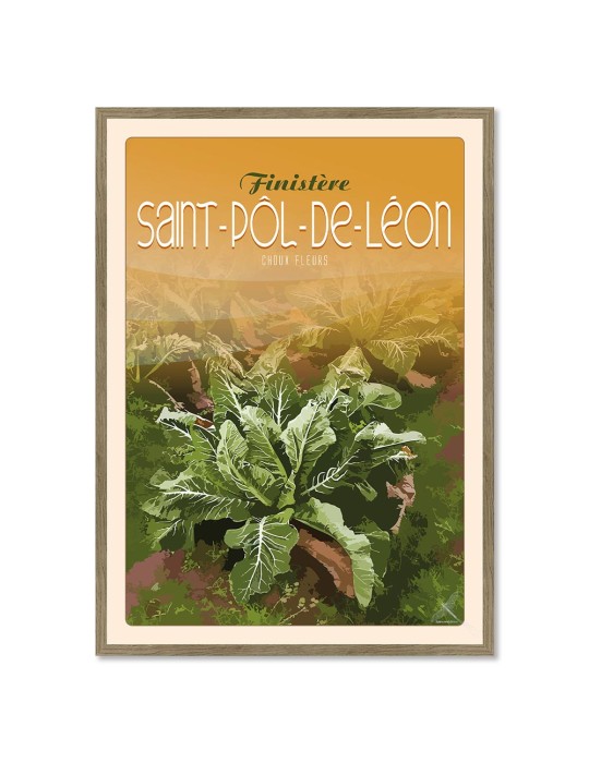 Saint-Pôl-De-Léon Choux Fleurs - Poster affiche – image encadrée