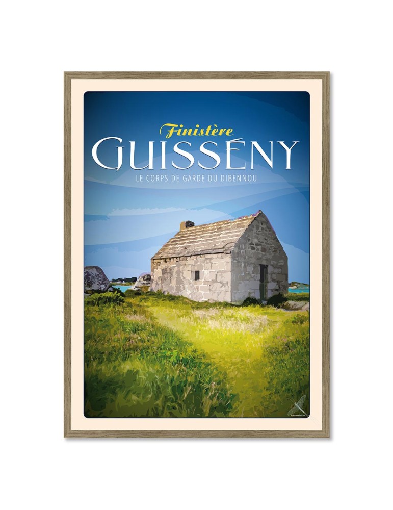Guissény - Corps de garde du Dibennou - Poster affiche – image encadrée
