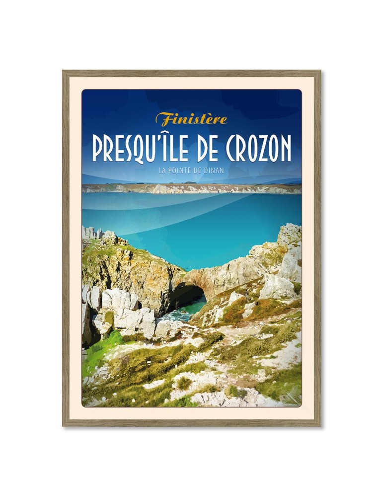 Presqu'île de Crozon - Pointe de Dinan - Poster affiche – image encadrée